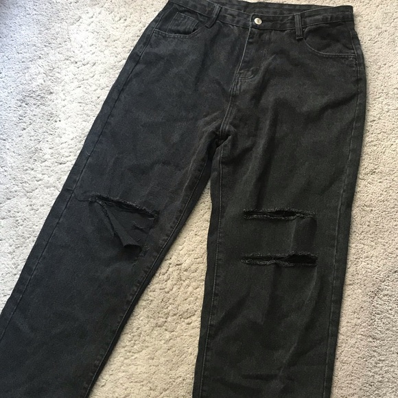 SHEIN Black Ripped Jeans - Picture 5 of 7